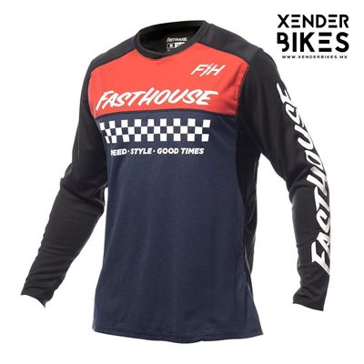 FASTHOUSE ALLOY MESA LS AZUL/ROJO JERSEY
