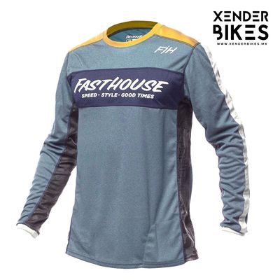 FASTHOUSE CLASSIC ACADIA LS AZUL INDIGO JERSEY