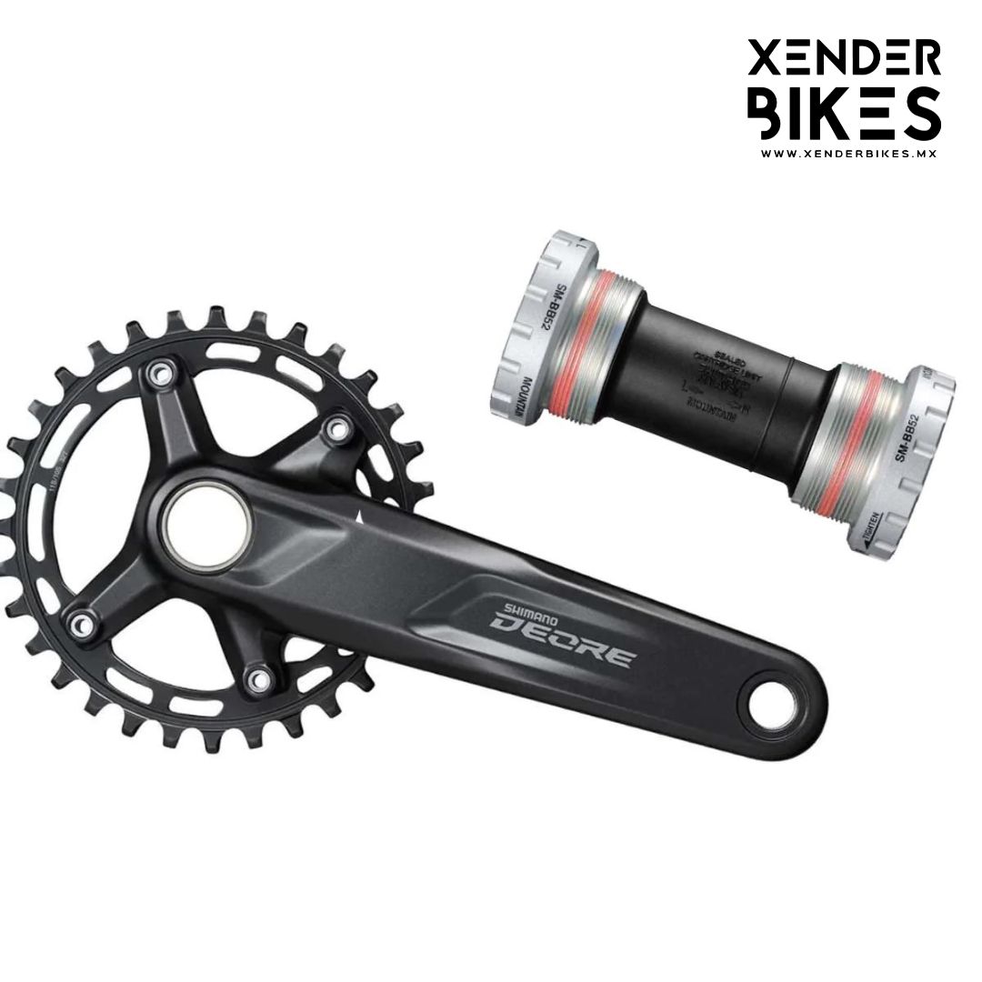 SHIMANO DEORE FC-M5100 32T 175mm / SM-BB52 COMBO BIELAS