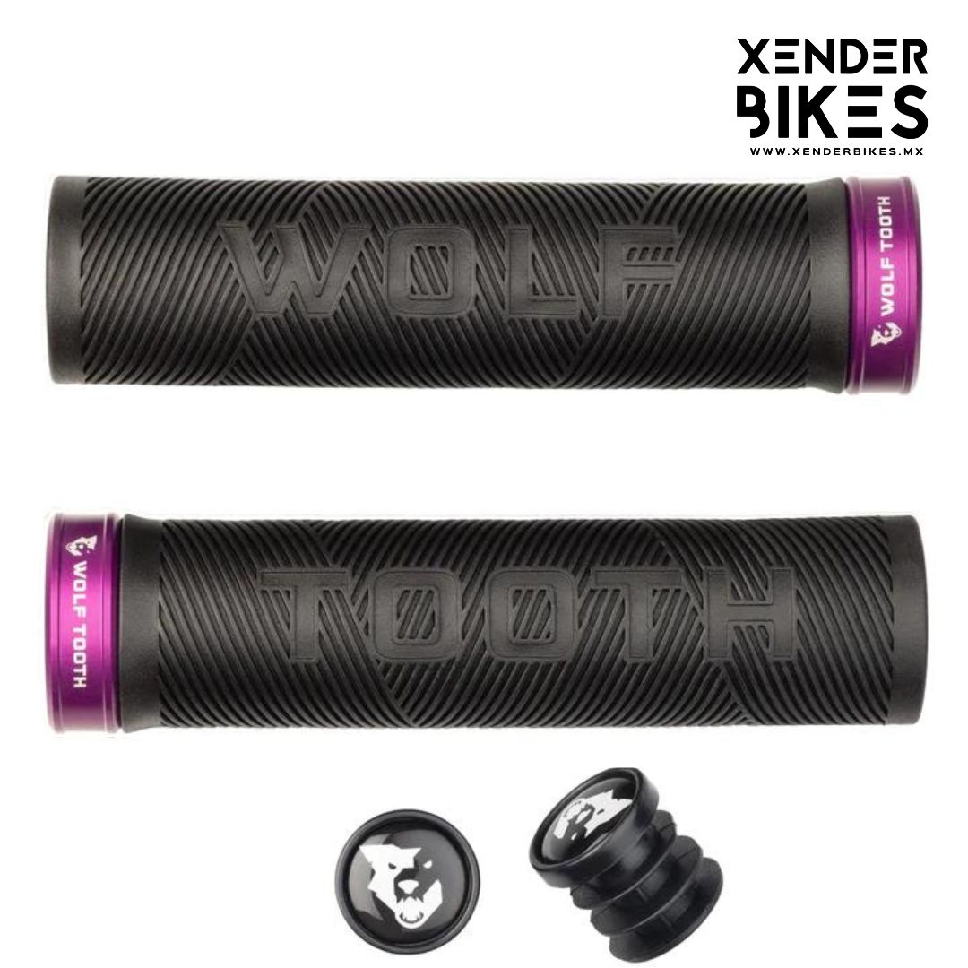 WOLF TOOTH ECHO LOCK ON NEGRO/MORADO PUÑOS