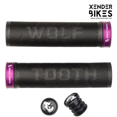 WOLF TOOTH ECHO LOCK ON NEGRO/MORADO PUÑOS