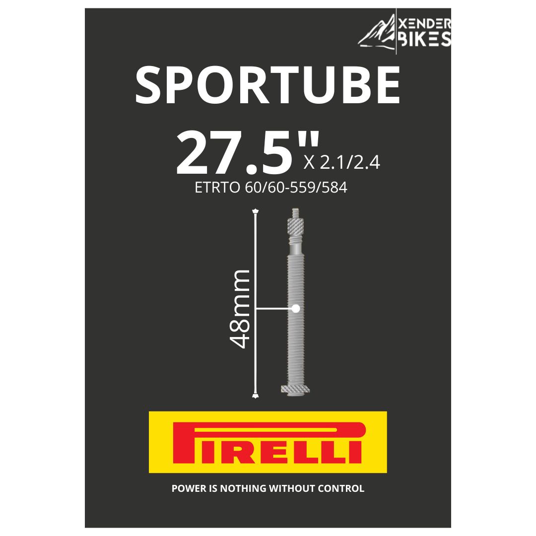 PIRELLI SPORTUBE 26 / 27.5 x2.10/2.40 VF 48mm CAMARA
