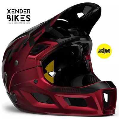 MET PARACHUTE MCR MIPS ROJO METALICO CASCO