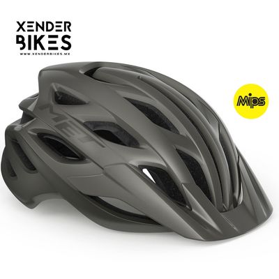 MET VELENO TITANIO METALICO MIPS CASCO