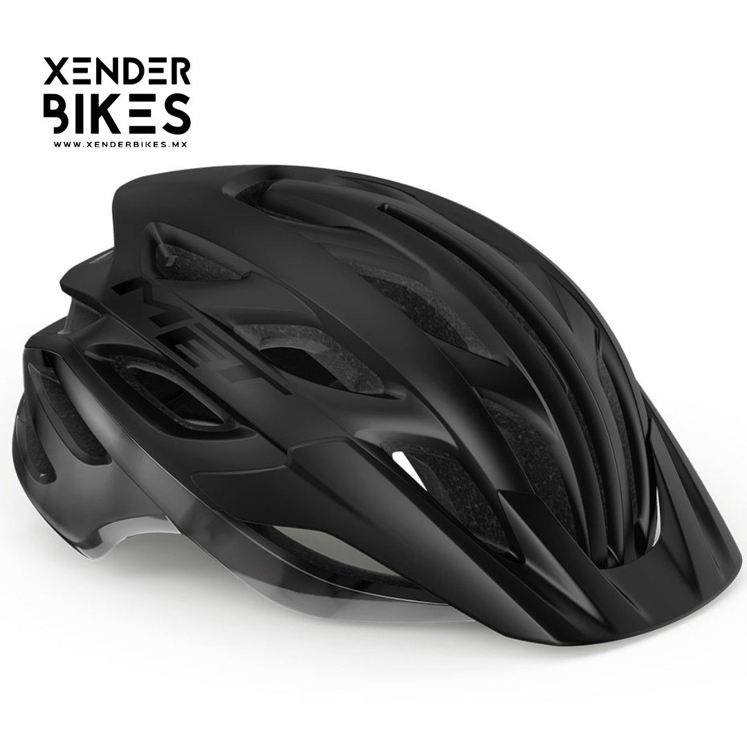 MET VELENO NEGRO MATE CASCO