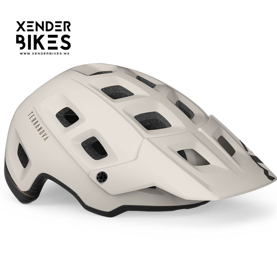 MET TERRANOVA BLANCO BRONZE MATE CASCO