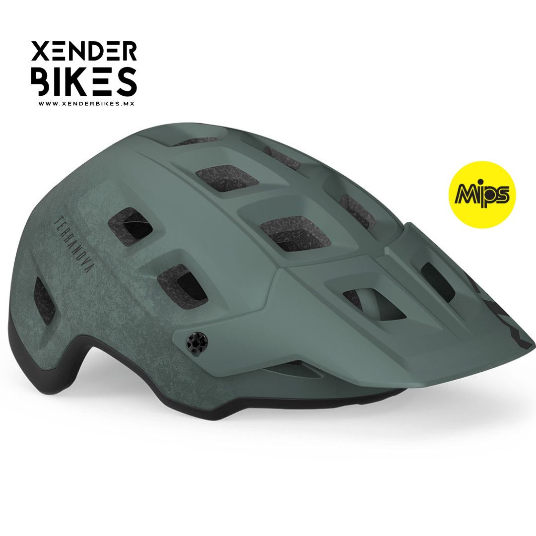 MET TERRANOVA GRIS NEUTRO MATE MIPS CASCO