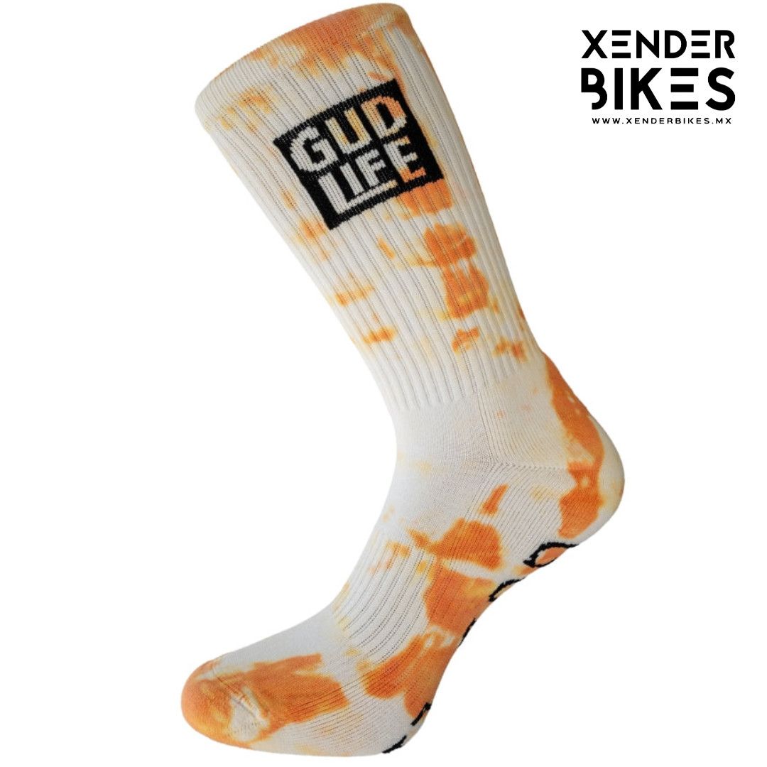 GUD LIFE TIE DYE ORANGE CALCETAS