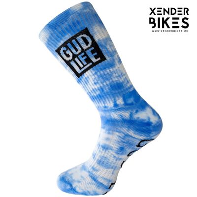 GUD LIFE TIE DYE BLUE CALCETAS
