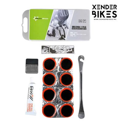 ROCKBROS KIT DE PARCHES Y ESPATULAS ACERO