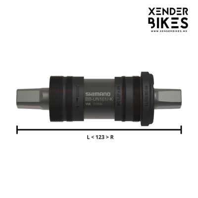 SHIMANO BBUN101 123mm  EJE DE PEDALIER
