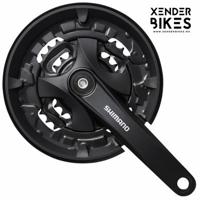 SHIMANO TOURNEY FC-MT101 40/30/22T 175mm (6/7/8p) BIELAS