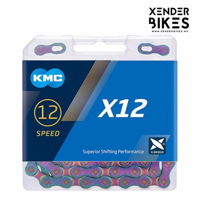 KMC X12 126L (12p) AURORA BLUE X-BRIDGE CADENA