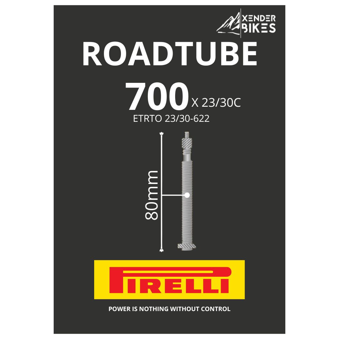 PIRELLI ROADTUBE SL 700 x23/30C VF 80mm CAMARA