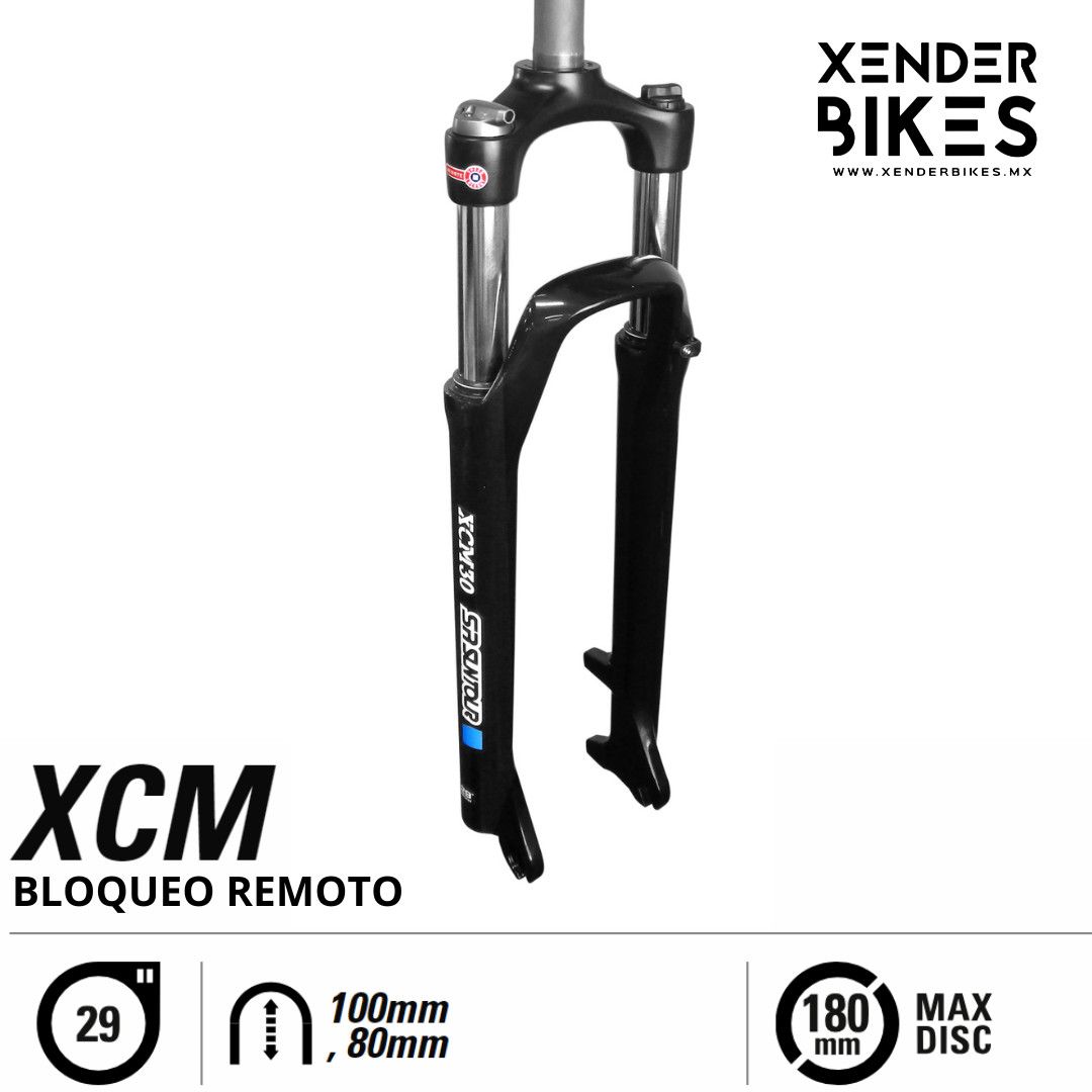 SR SUNTOUR XCM30-RL R29 / 100mm / 1 1/8&quot; / 9QR / BLOQUEO REMOTO