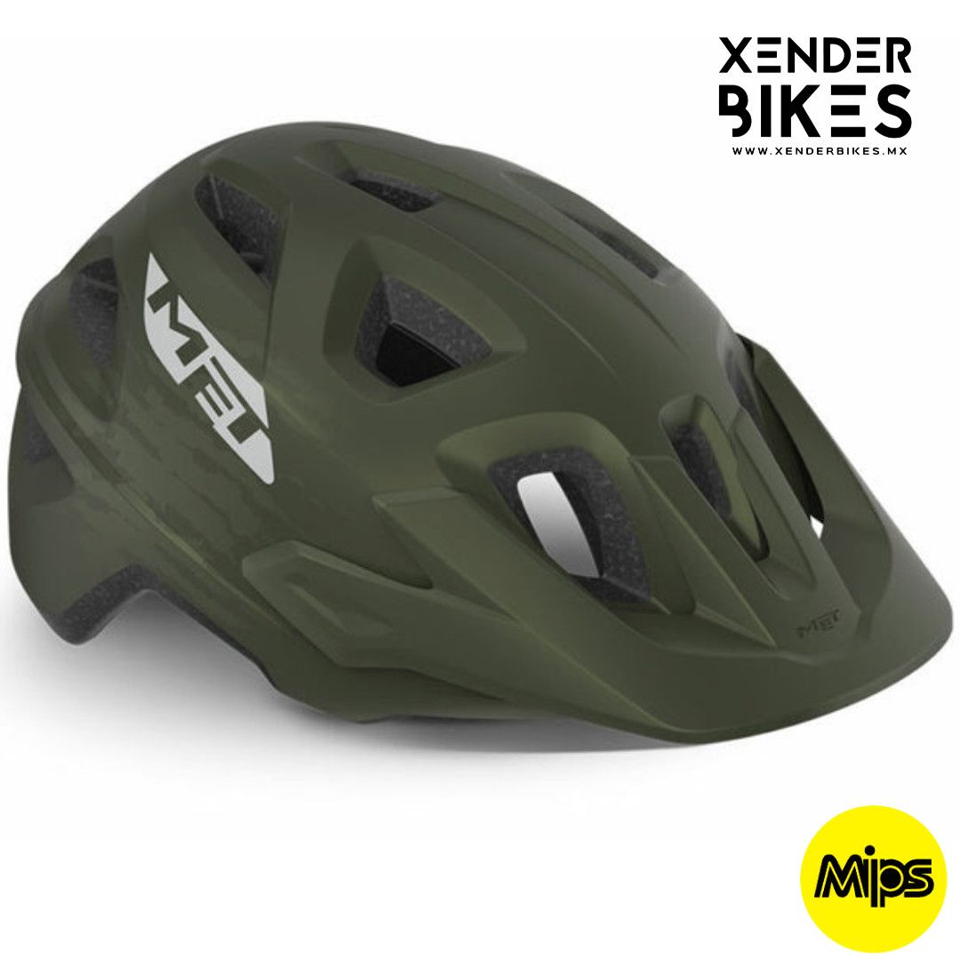 MET ECHO MIPS VERDE OLIVO MATE CASCO 