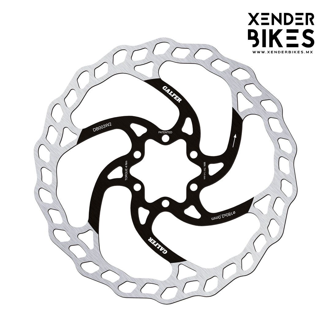 GALFER WAVE 203mm / 2.0⌀ / 6 TORNILLOS ROTOR