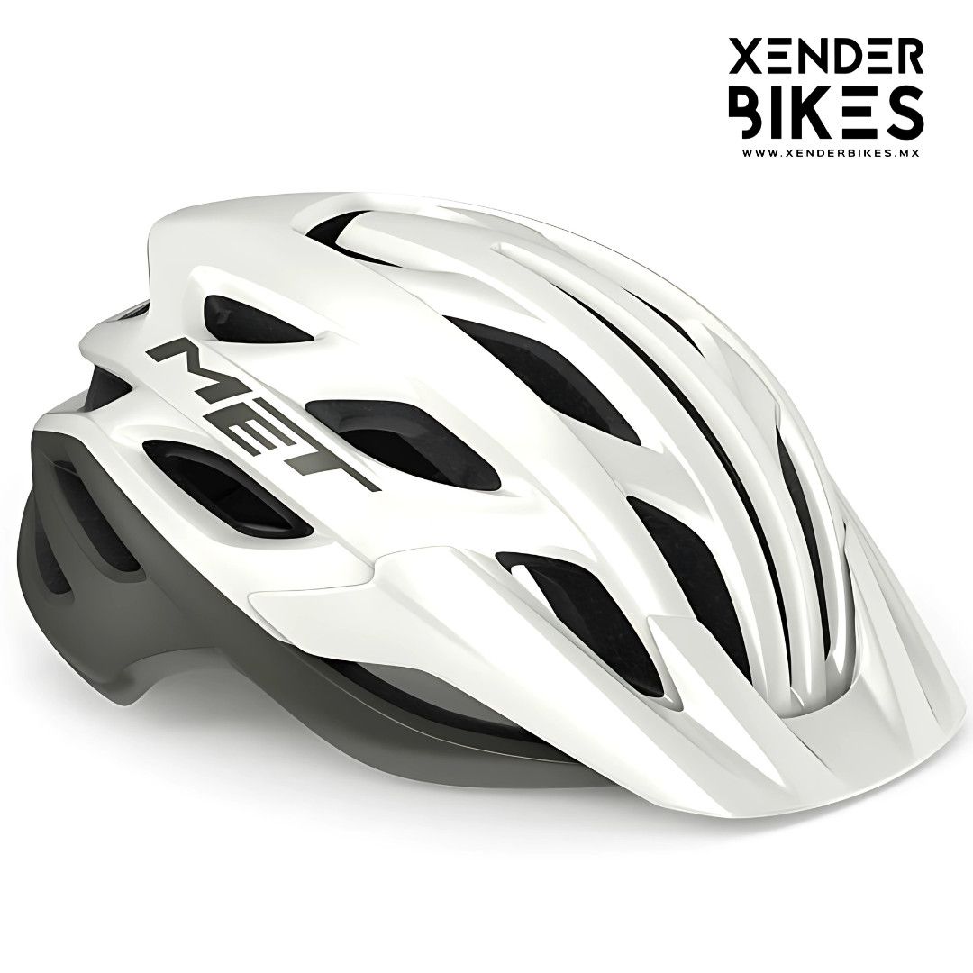 MET VELENO BLANCO GRIS MATE CASCO