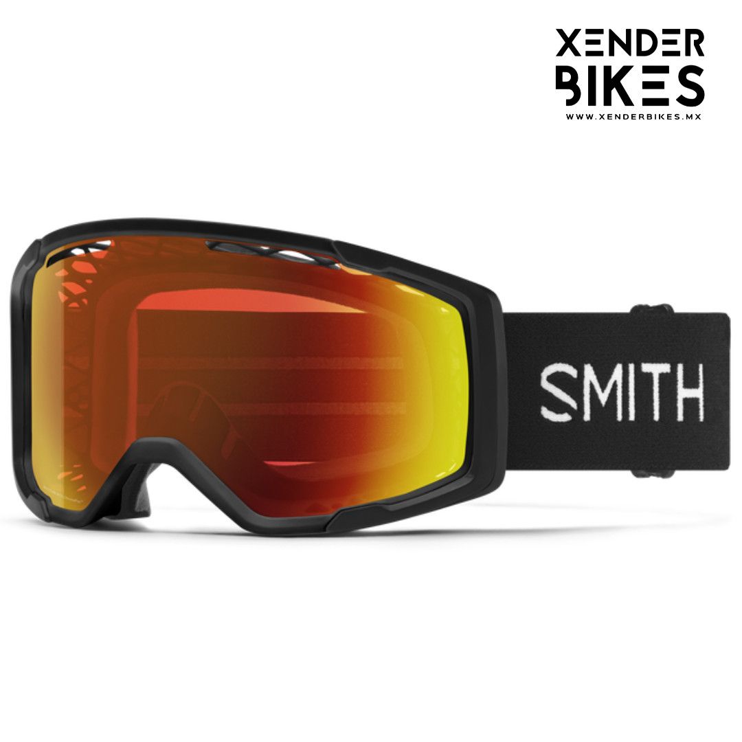 SMITH RHYTHM MTB NEGRO CHROMAPOP EVERYDAY RED MIRROR GOGGLES