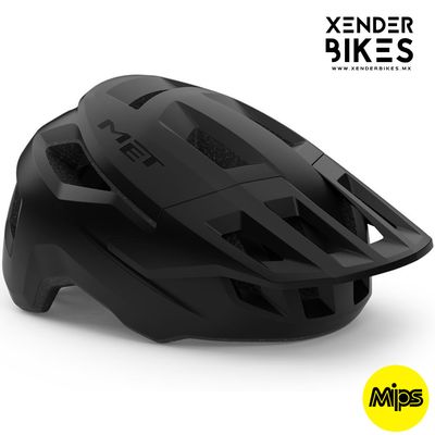 MET SHELTER MIPS NEGRO MATE CASCO