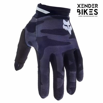 FOX RACING BNKR NEGRO CAMO GUANTES