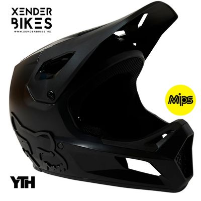 FOX RACING RAMPAGE NEGRO NIÑO CASCO