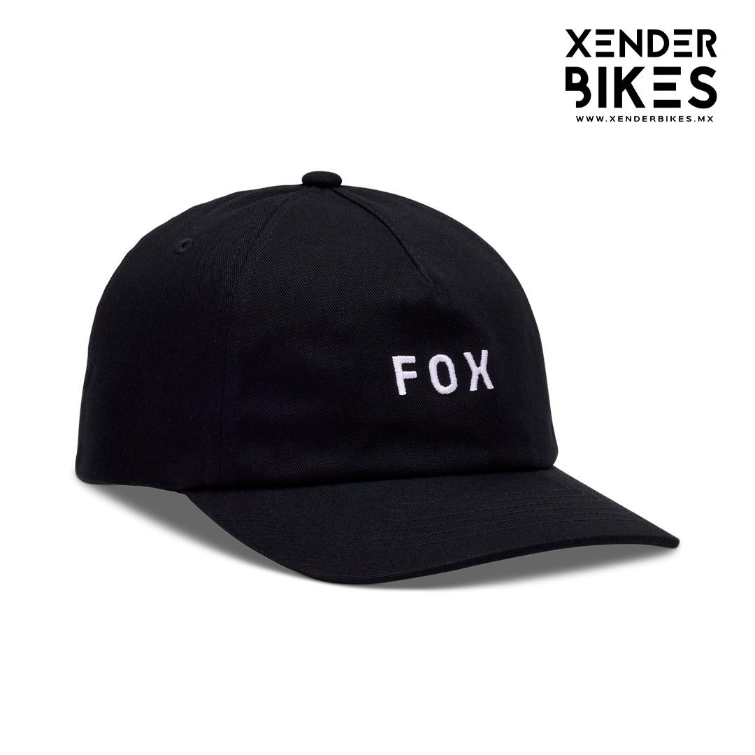 FOX RACING WORDMARK NEGRO GORRA