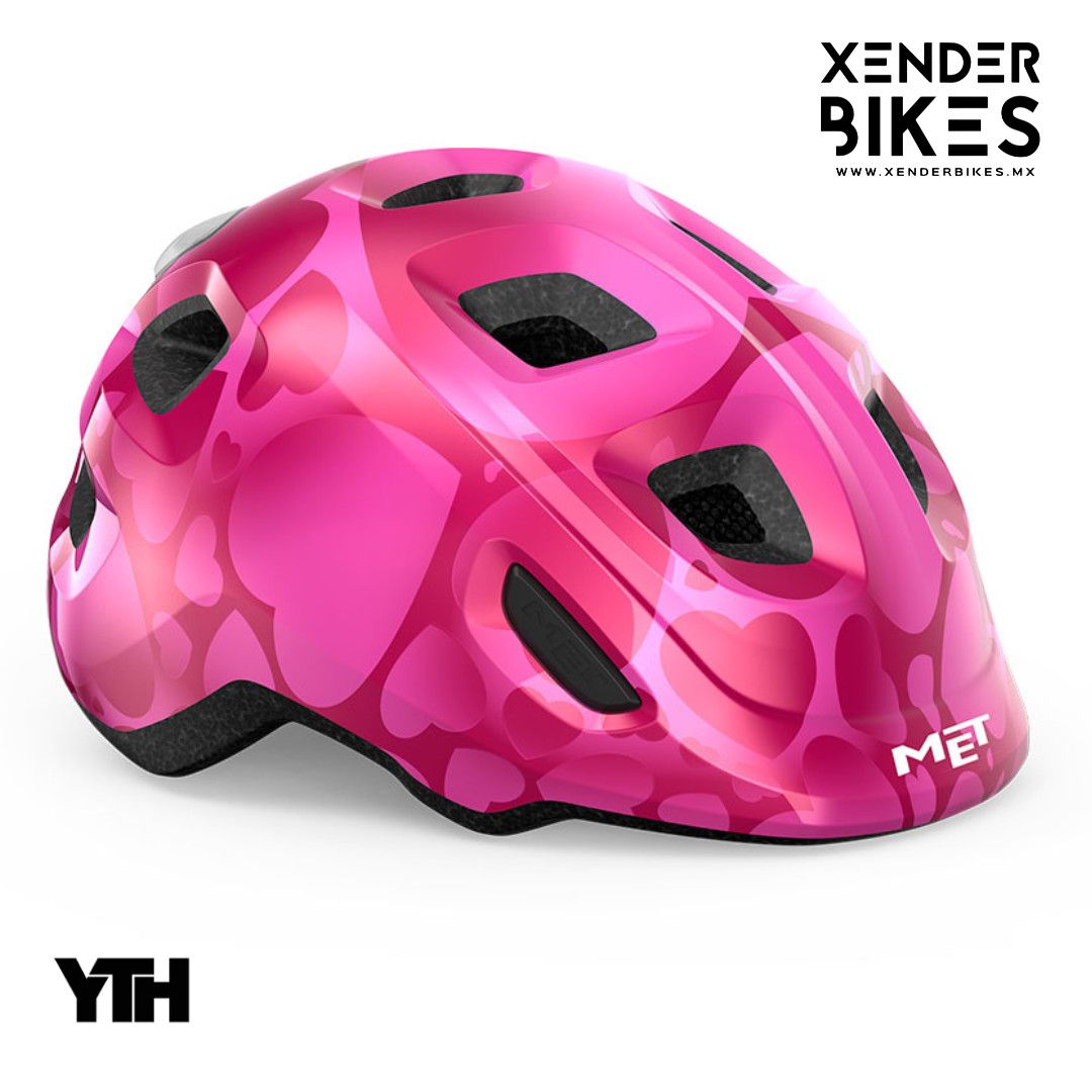 MET HOORAY ROSA CORAZONES CASCO NIÑO