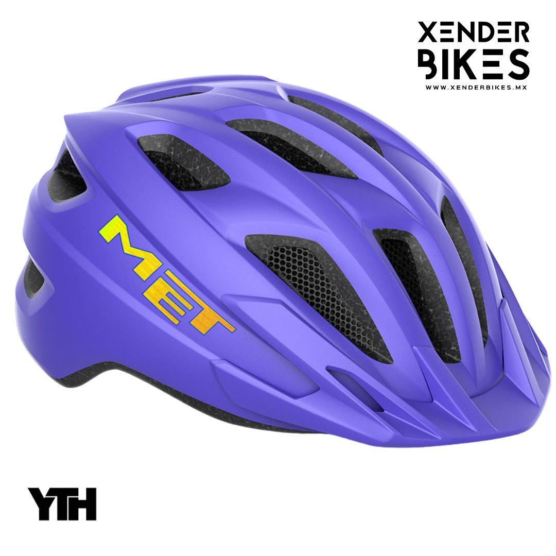 MET CRACKERJACK MORADO MATE CASCO NIÑO