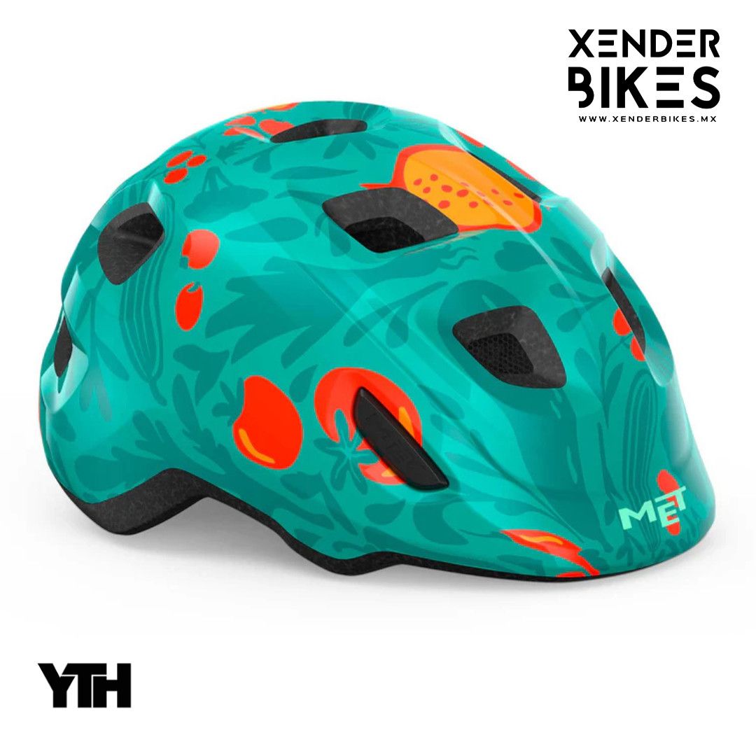 MET HOORAY CASCO NIÑO, Color: VERDE FRUTAL