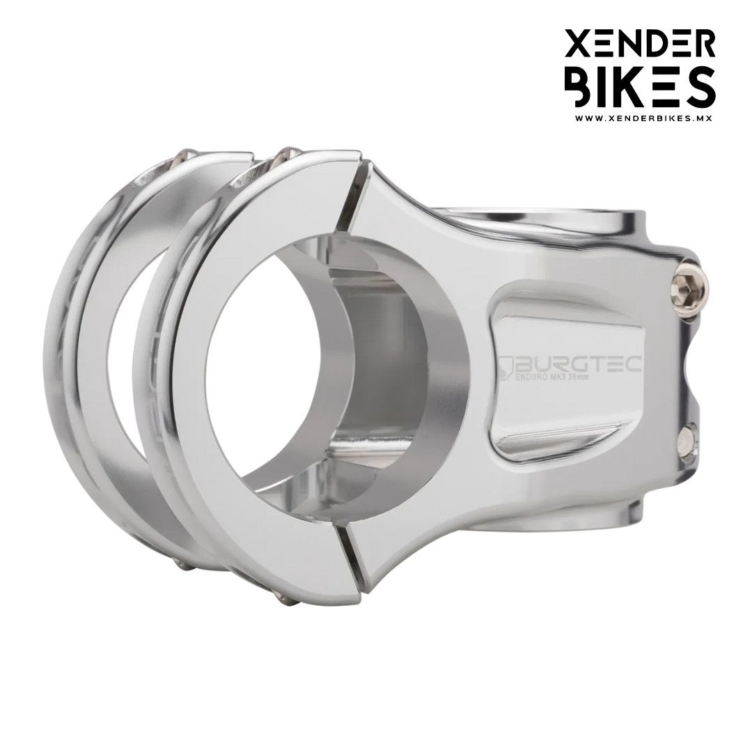 BURGTEC ENDURO MK3 35x35mm RHODIUM SILVER POTENCIA