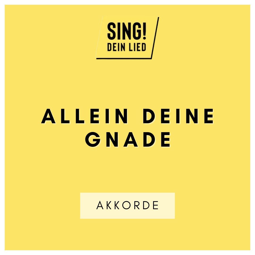 Allein deine Gnade - Akkorde Chords - F-Dur