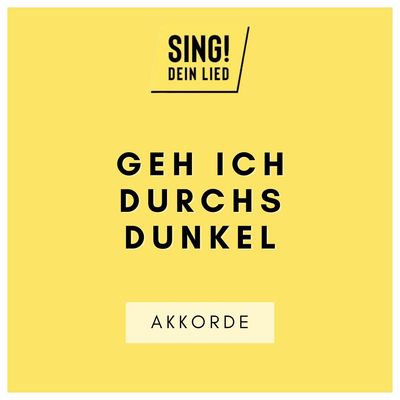 Geh ich durchs Dunkel - Akkorde Chords - F-Dur