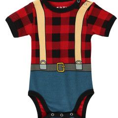 Lumberjack Infant Creeper Onesie, Size: 6M