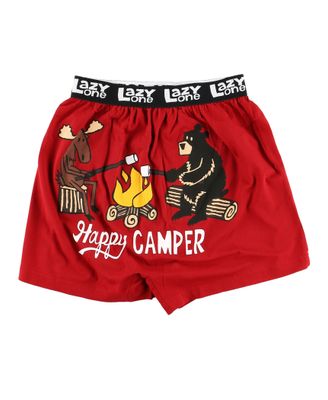 ^Happy Camper Men&#39;s Funny Boxer, Size: S