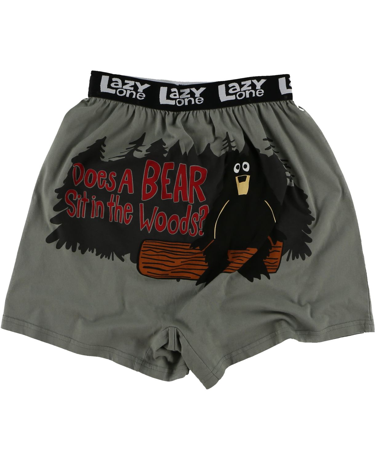 Lazy One: Does a Bear Sit Funny Boxer, Size: S