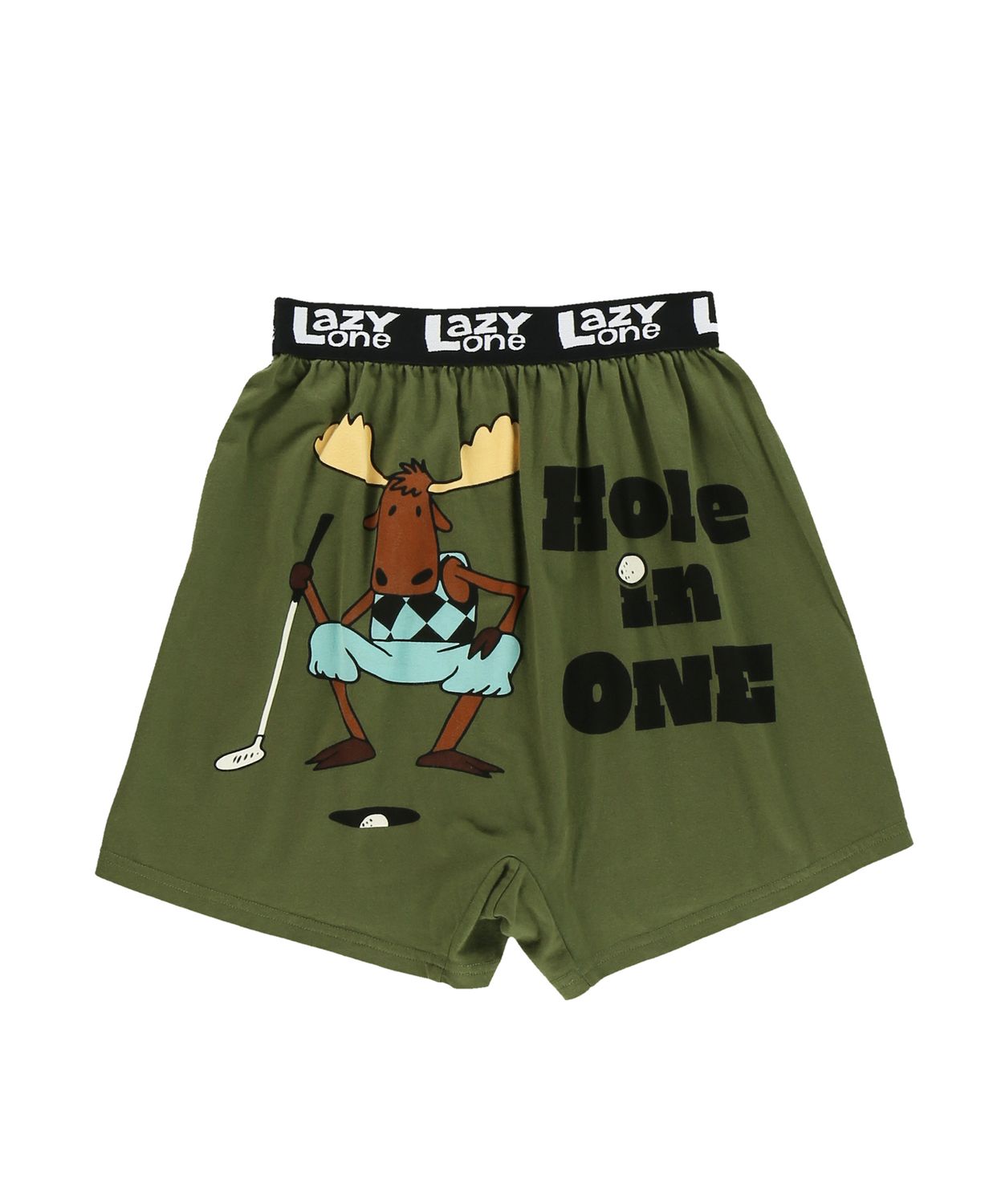 ^ Lazy One Hole in One Funny Boxer, Size: S