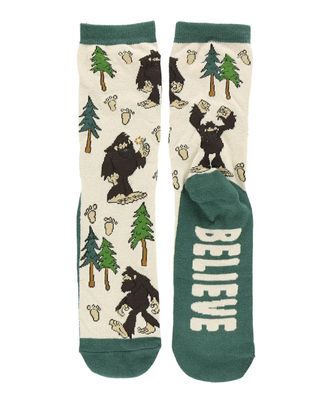 Squatch Family Crew Sock:, Size: One Size