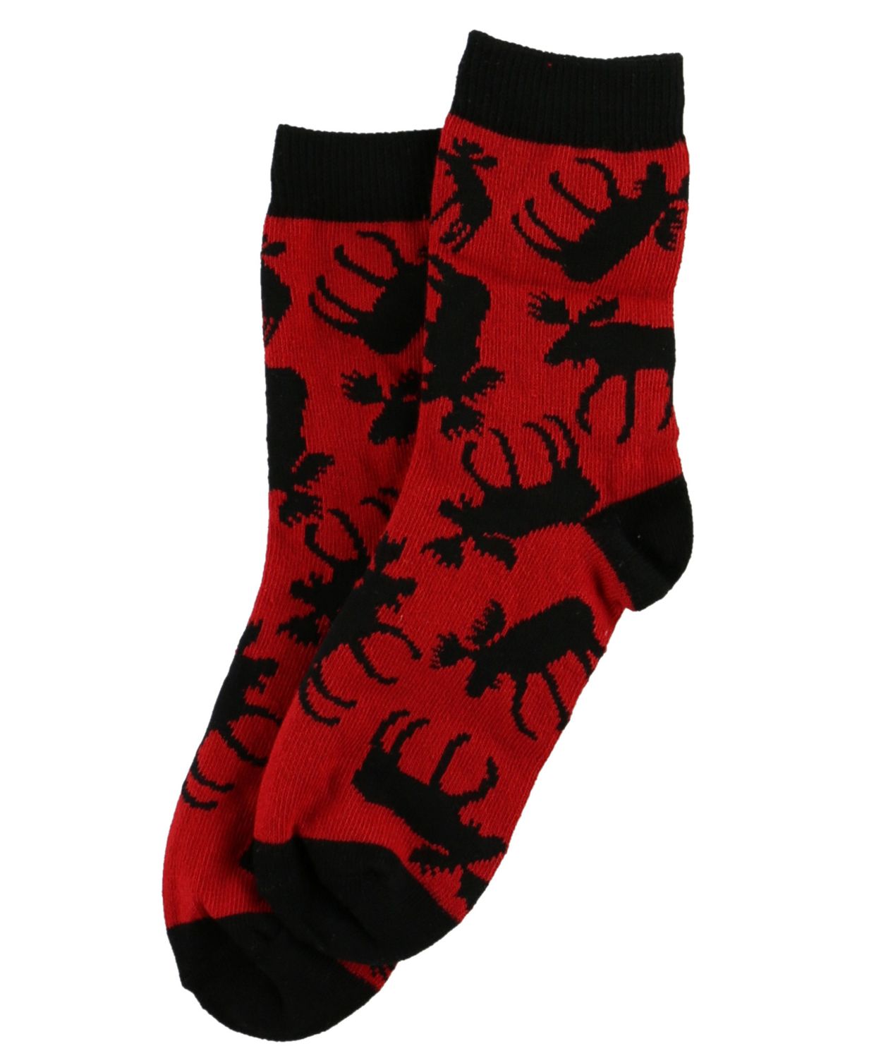 Classic Moose Red Kid&#39;s Sock