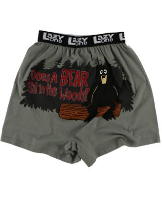 Lazy One: Does a Bear Sit Funny Boxer