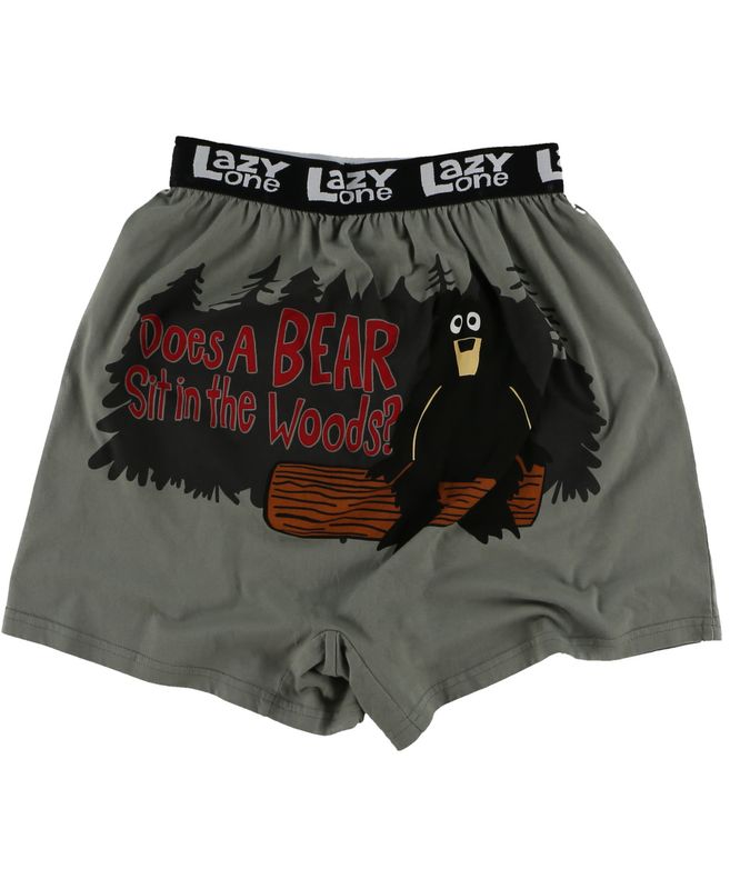 Lazy One: Does a Bear Sit Funny Boxer