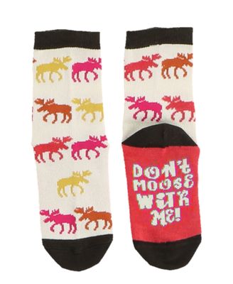 ^Don&#39;t Moose with Me Kid&#39;s Sock
