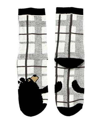 ^Bear Hug Grey Kid&#39;s Sock