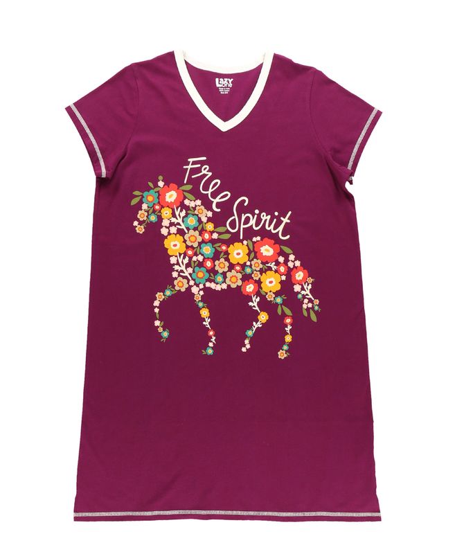^ Lazy One: Free Spirit V-neck  Nightshirt 