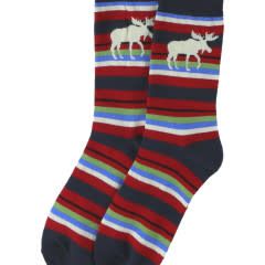 ~Moose Stripe Sock