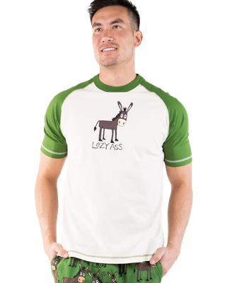 ^^Lazy One Lazy Ass Men&#39;s PJ Tee