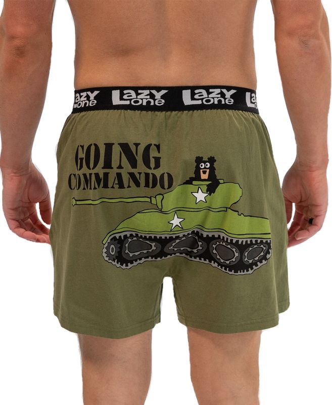 ^ Lazy One: Going Commando Bear Funny Boxer