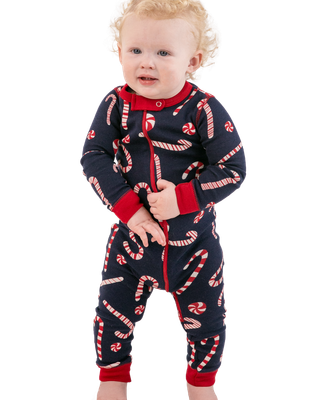 ~ Lazy One Candy Cane Union Suit