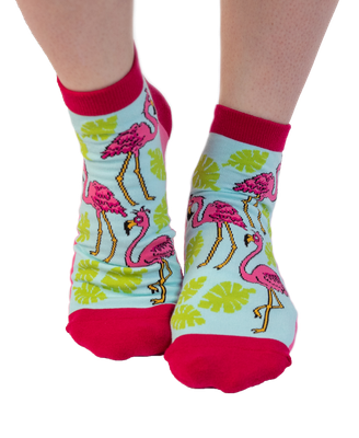 ^Flamingo ANKLET Sock: