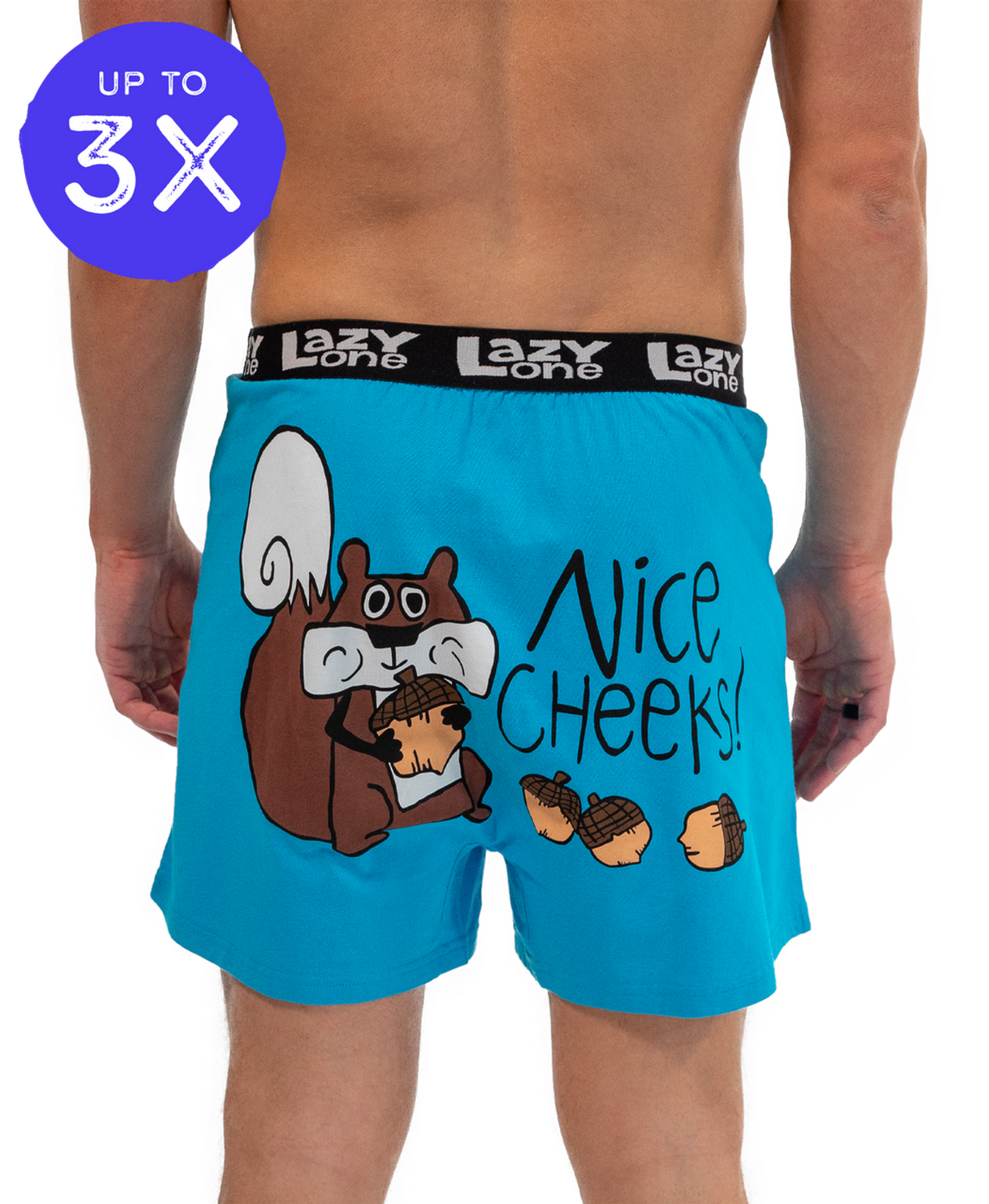 ^ Lazy One: Nice Cheeks Men&#39;s Squirrel Funny Boxer